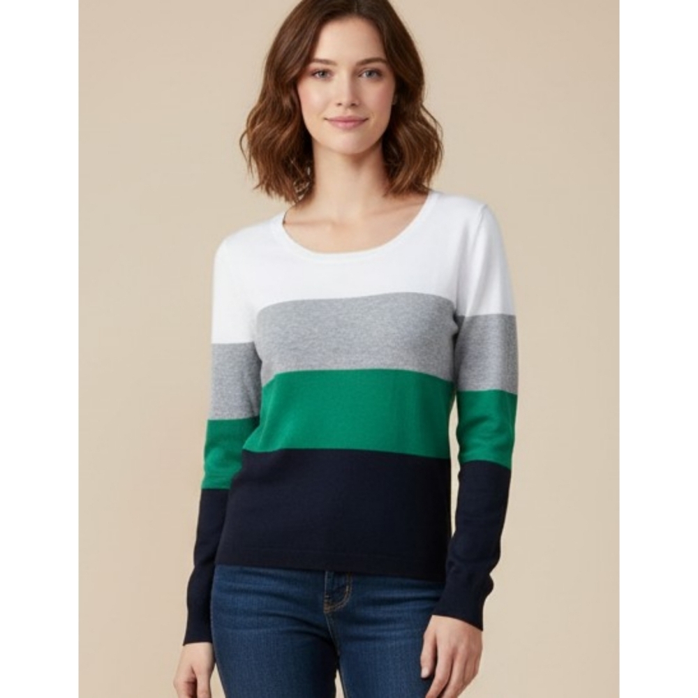 Gap Colorblock Crewneck Sweater Size XS